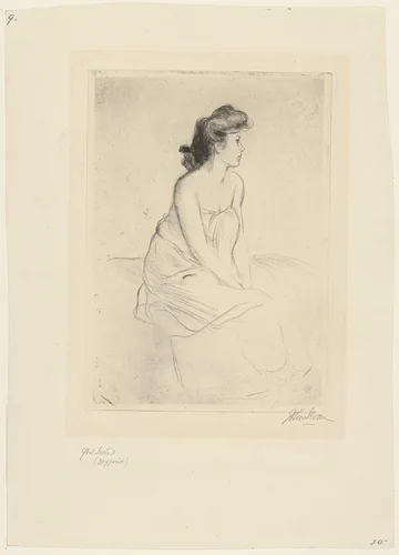 Girl Seated by John Sloan, print, 1903
