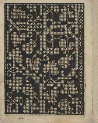 Libbretto nouellamete composto per maestro Domenico da Sera...lauorare di ogni sorte di punti, page 6 (verso) by Domenico da Sera, book, 1532