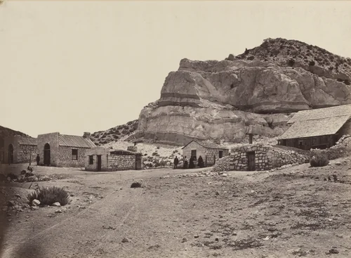 Water Rhyolites, Near Logan Springs, Nevada by Timothy O'Sullivan, photograph, 1871