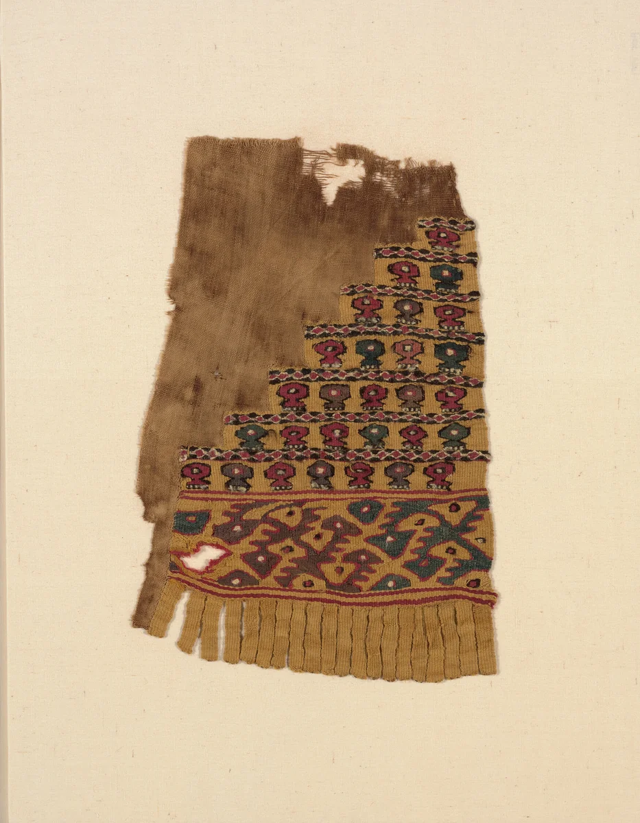 Fragment by Chancay, textile, 1000-1476