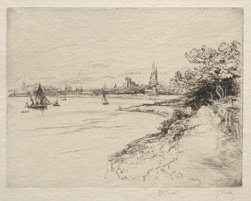 La Falaise d'Orbigny by Gustave Leheutre, print, 1917-1928