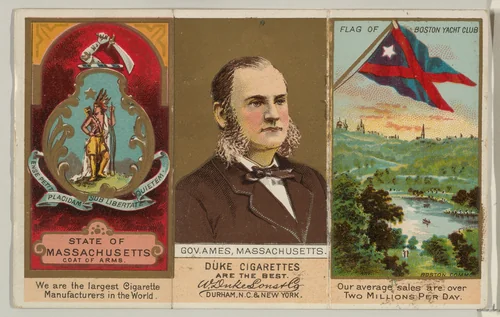 Governor Ames, Massachusetts, from "Governors, Arms, Etc." series (N133-2), issued by Duke Sons & Co. by W. Duke, Sons & Co., print, 1885-1892