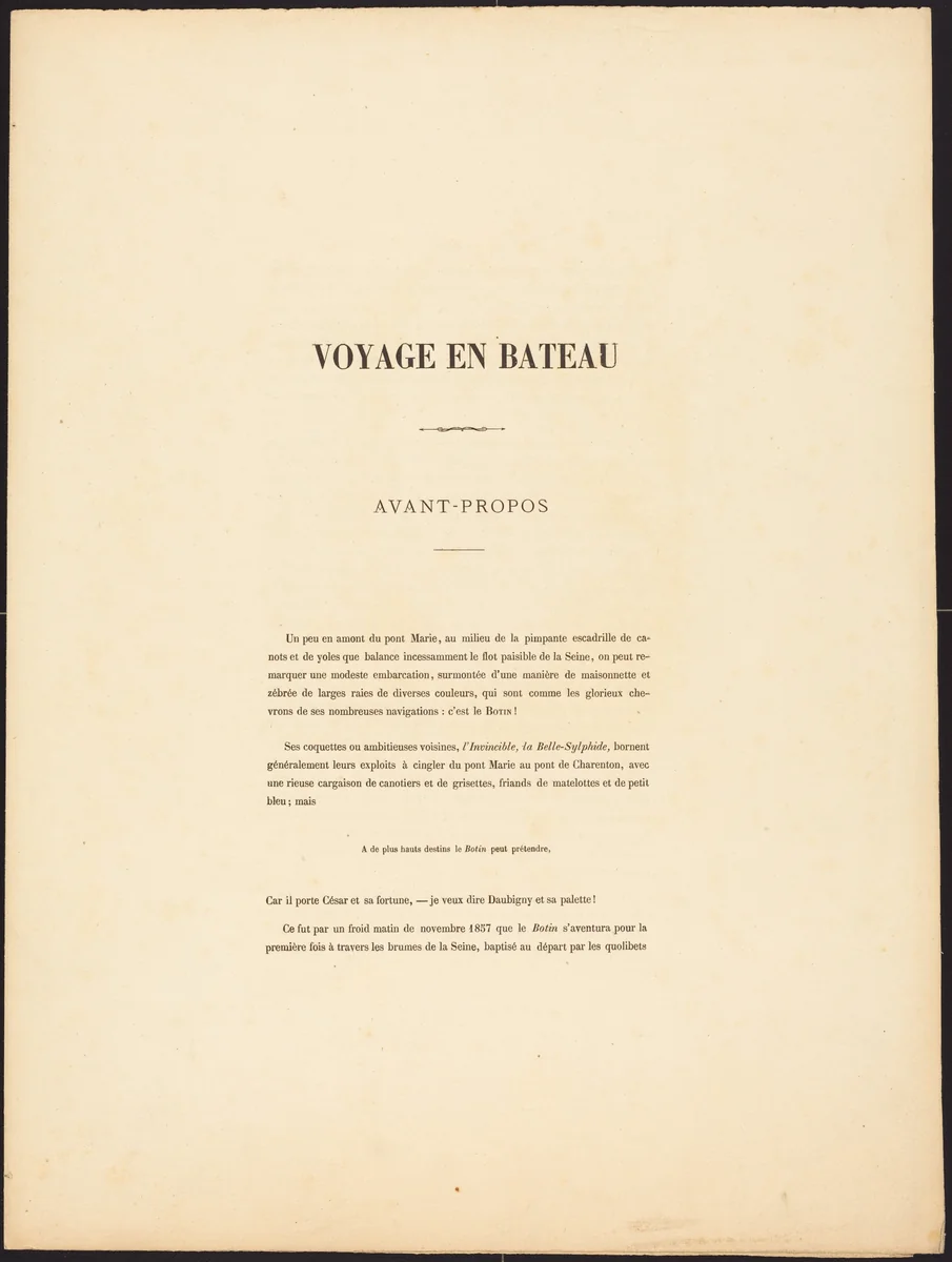 Voyage en bateau by Charles-François Daubigny, portfolio, 1862