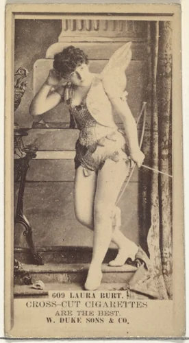 Card Number 609, Laura Burt, from the Actors and Actresses series (N145-3) issued by Duke Sons & Co. to promote Cross Cut Cigarettes by W. Duke, Sons & Co., photograph, 1880-1889