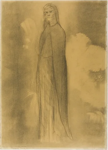 Beatrice by Odilon Redon, drawing, 1887-1897