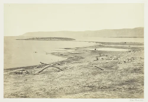 The North Shore of the Dead Sea by Francis Frith, photograph, 1857