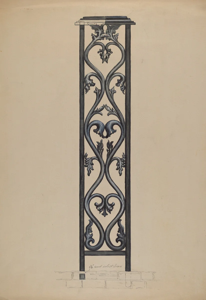 Fence Post by Albert Eyth, index of american design, 1937