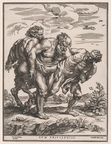 The March of Silenus by Christoffel Jegher, print, 1647-1657