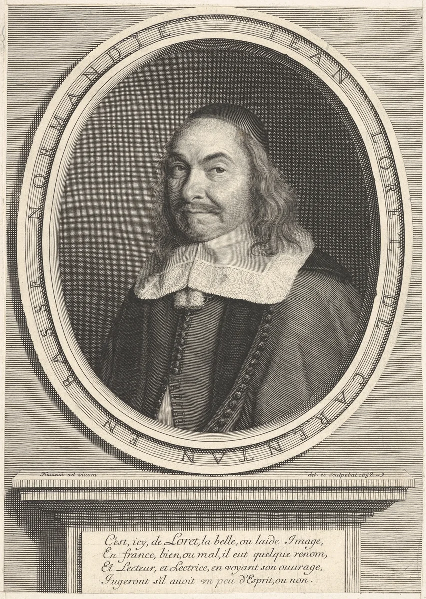 Jean Loret by Robert Nanteuil, print, 1653-1663