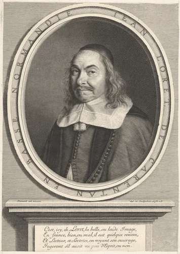 Jean Loret by Robert Nanteuil, print, 1653-1663