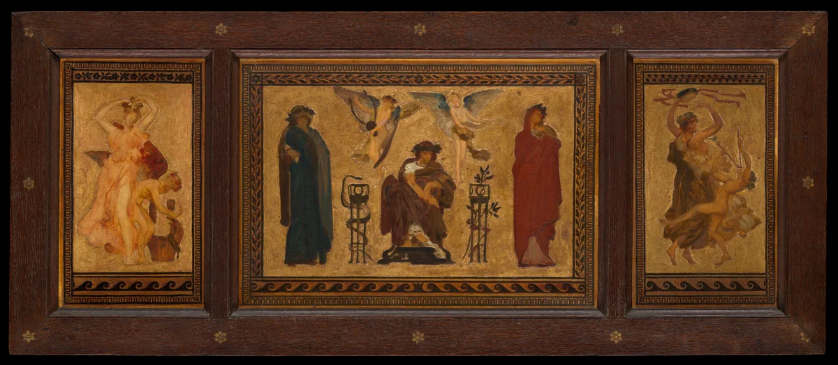 Study for the Ceiling of the Marquand Music Room by Frederic Leighton, painting, 1881-1891