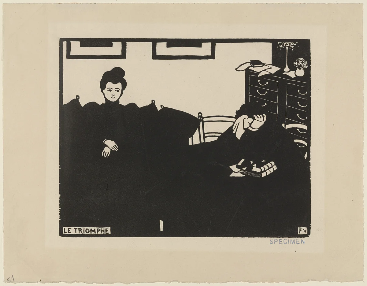 Triumph (Le Triomphe) from Intimacies (Intimités) by Félix Vallotton, print, 1897