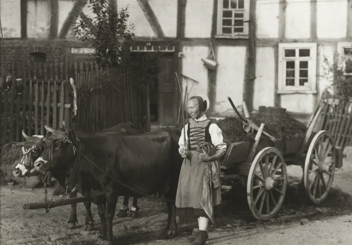 Farm Girl, Hesse by August Sander, photograph, 1913