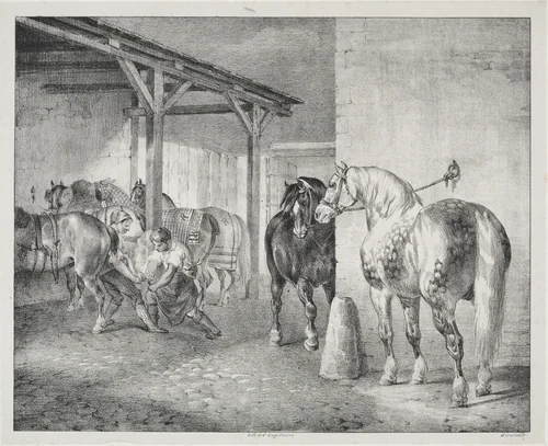 The Ferrier's Shed by Théodore Géricault, print, 1823