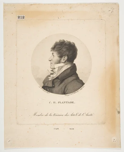 Charles Henri Plantade by Antoine Achille Bourgeois, print, 1806