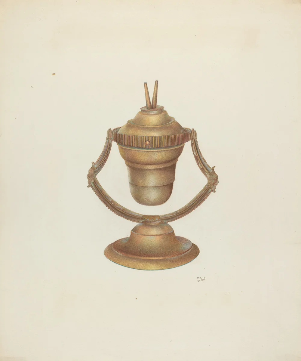 Mariner's Lamp by Joseph L. Boyd, index of american design, 1940
