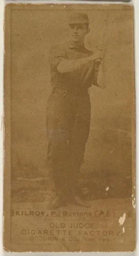 Kilroy, Pitcher, Boston, from the Old Judge series (N172) for Old Judge Cigarettes by Goodwin & Company, photograph, 1887-1890