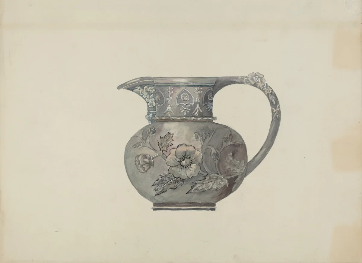 Pewter Creamer by Beulah Bradleigh, index of american design, 1937