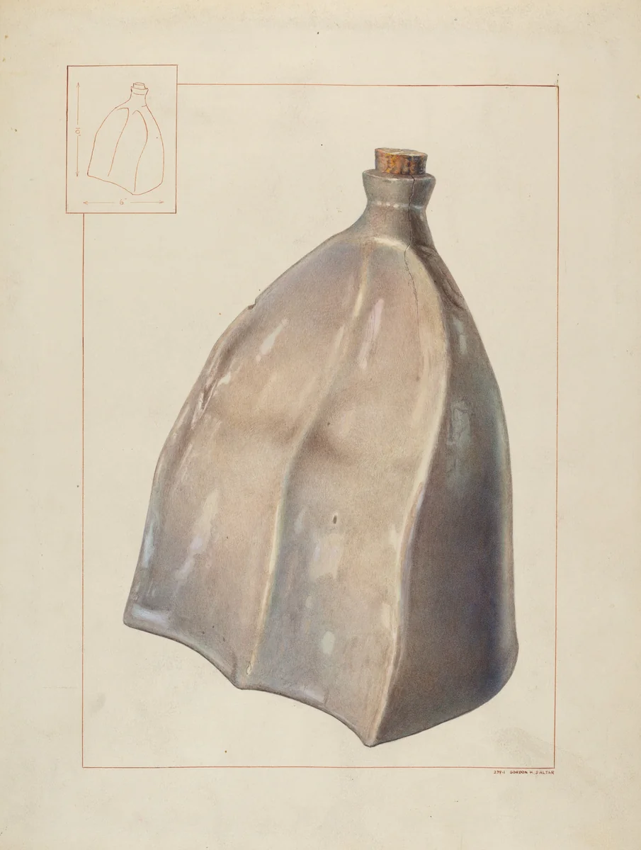 Foot Warmer by Gordon Saltar, index of american design, 1935-1942