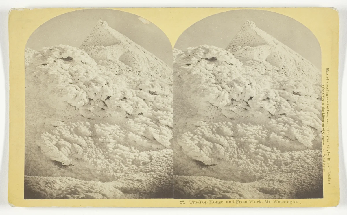 Tip-Top House and Frost Work. Mt. Washington by B. W. Kilburn, photograph, 1877