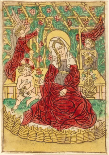 Madonna in a Closed Garden by German 15th Century, print, 1450-1470