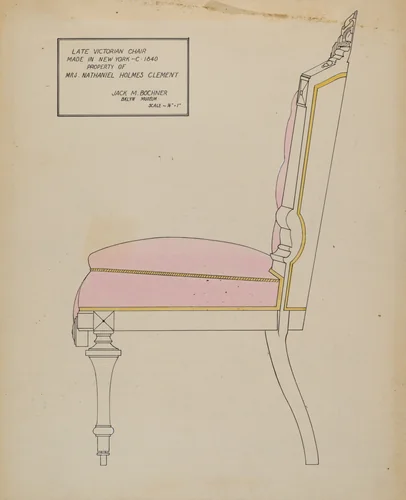 Chair by Jack Bochner, index of american design, 1936