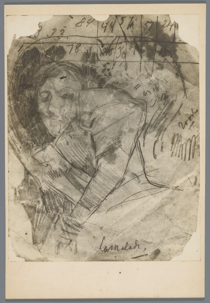 Interieur van een tentoonstellingszaal met schilderijen door Breitner en Weissenbruch in Arti e Amicitiae of het Rijksmuseum, Amsterdam by anonymous, photograph, 1900-1923