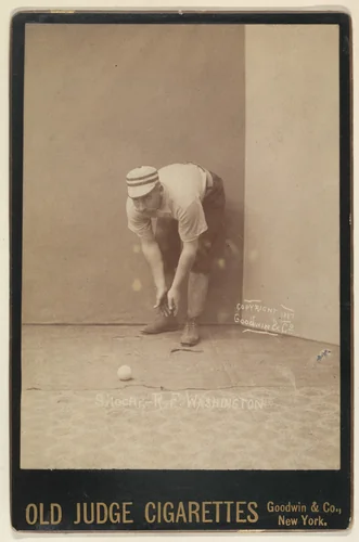 Shoch, Right Field, Washington, from the series Old Judge Cigarettes by Goodwin & Company, photograph, 1887