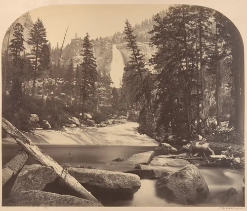 Nevada Fall, 700 Feet by Carleton E. Watkins, photograph, 1861