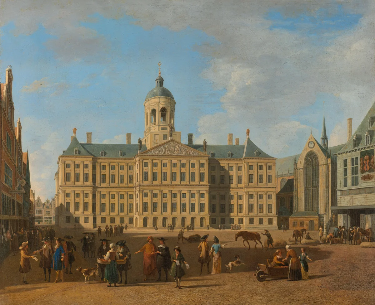 The Town Hall on Dam Square, Amsterdam by Gerrit Berckheyde, painting, 1693