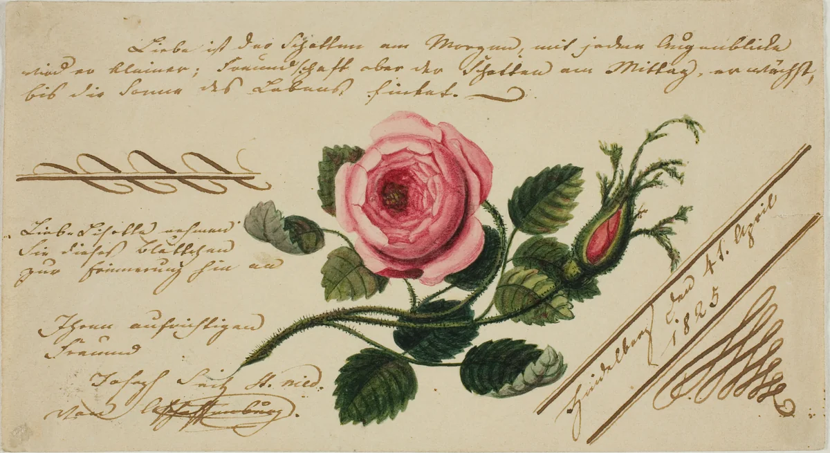 Untitled Valentine (Pink Flower) by Unknown Artist, other, 1825