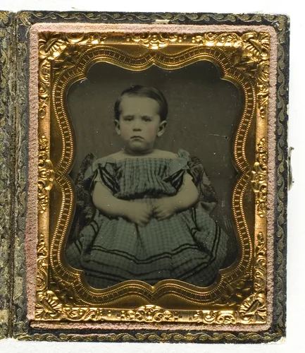 Untitled (portrait of a child) by Artist Unknown, photograph, 1845-1899