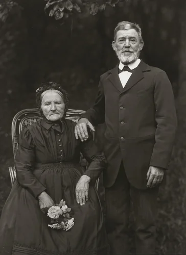 Farming Couple–Propriety and Harmony by August Sander, photograph, 1912