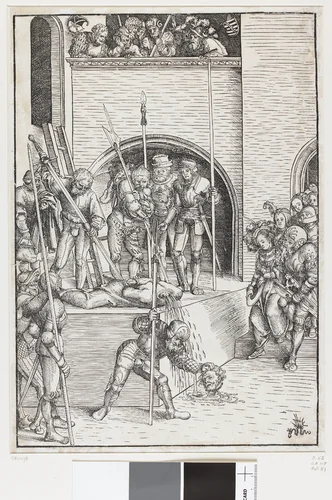 Onthoofding van Johannes de Doper by Unknown, print, 1511-1515