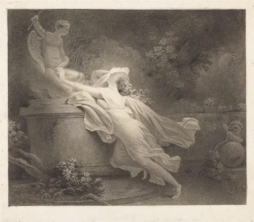 L'invocation a l'amour by Carl Guttenberg; Etienne Theaulon, print, 1743-1790