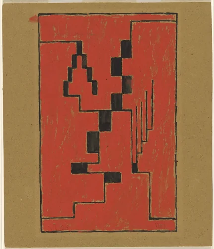Composition by Erich Buchholz, drawing, 1920
