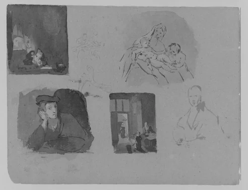 (From Sketchbook) by Thomas Sully, artwork, 1810-1820