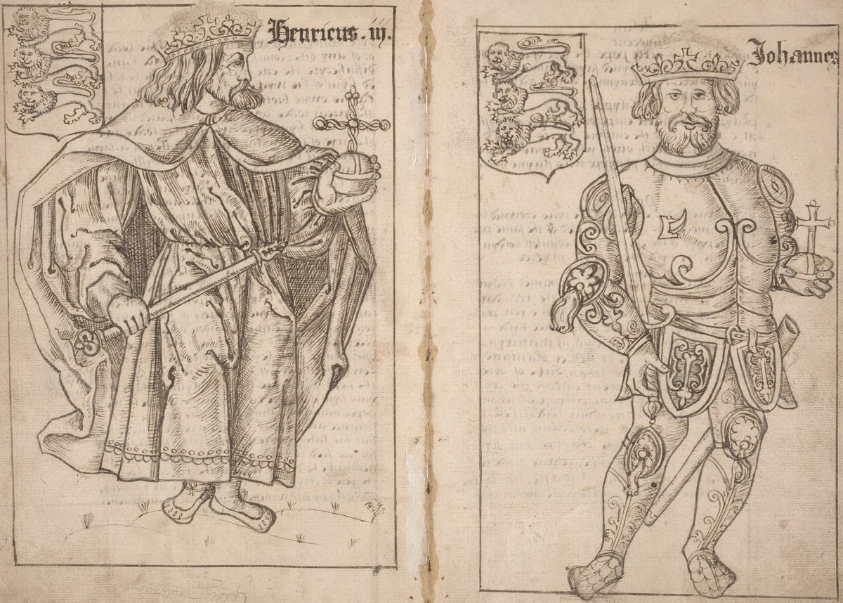 King John [right side] by English 16th Century, drawing, 1500-1599