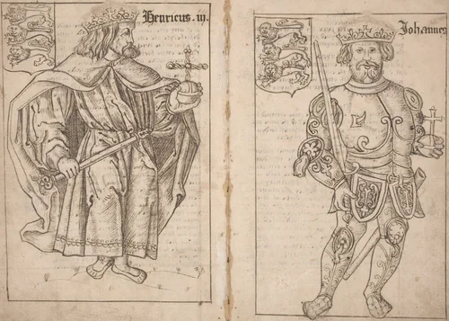 King John [right side] by English 16th Century, drawing, 1500-1599