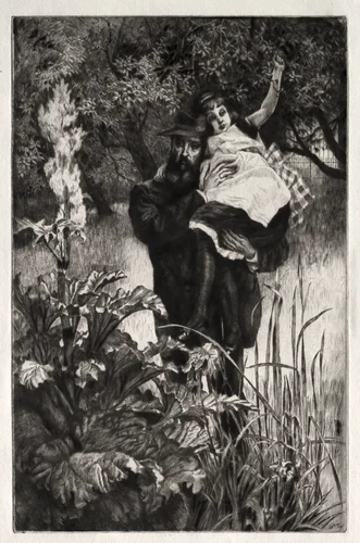 The Widower by James Tissot, print, 1877
