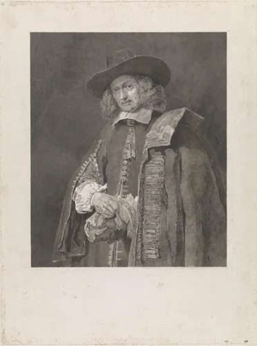 Portret van Jan Six by Johann Wilhelm Kaiser, print, 1823-1853