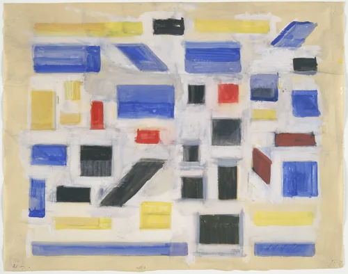 Untitled by Bart van der Leck, drawing, 1917