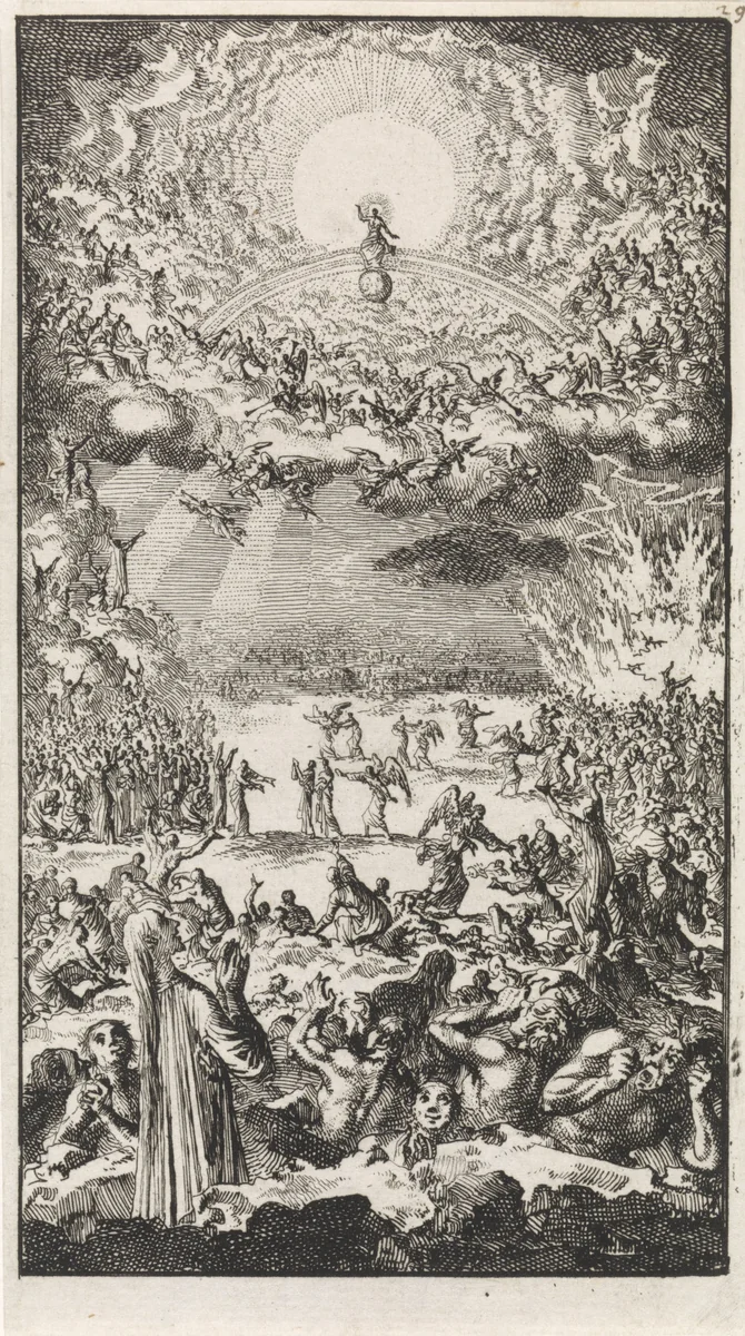 Laatste Oordeel by Jan Luyken, print, 1712