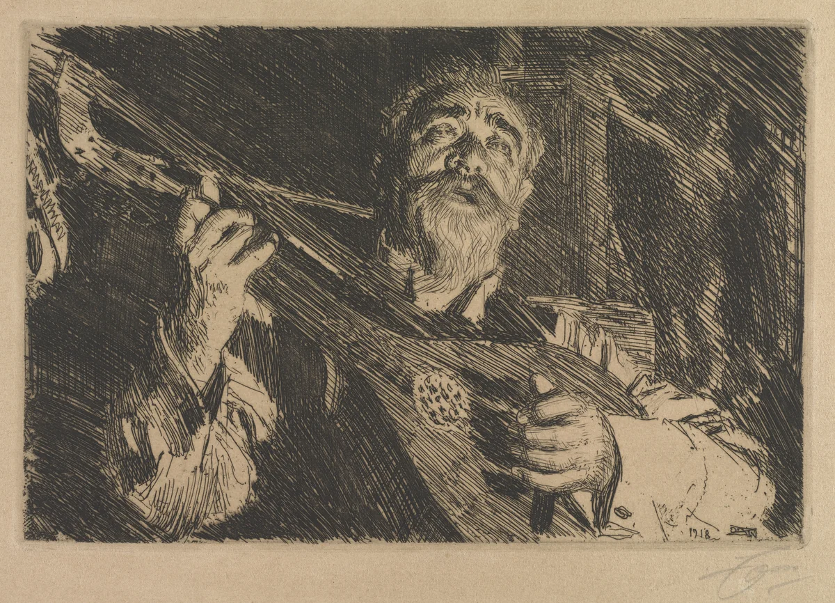 Vicke by Anders Zorn, print, 1918