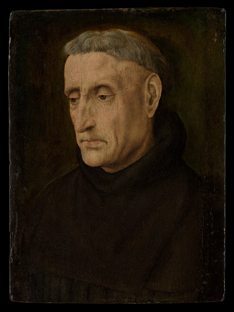 A Benedictine Monk by Hugo van der Goes, painting, 1480-1483