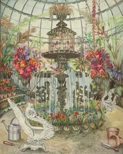 Conservatory Fountain by Perkins Harnly
Nicholas Zupa, index of american design, 1938