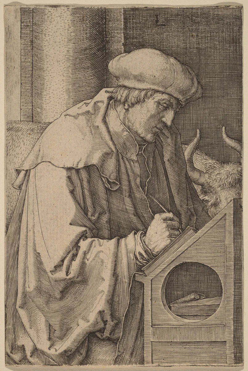 Saint Luke by Lucas van Leyden, print, 1518