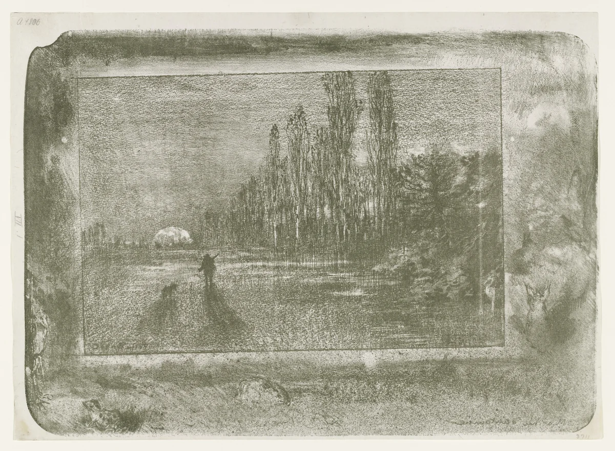 The Little Hunter (Le Petit Chasseur) by Félix Buhot, print, 1892