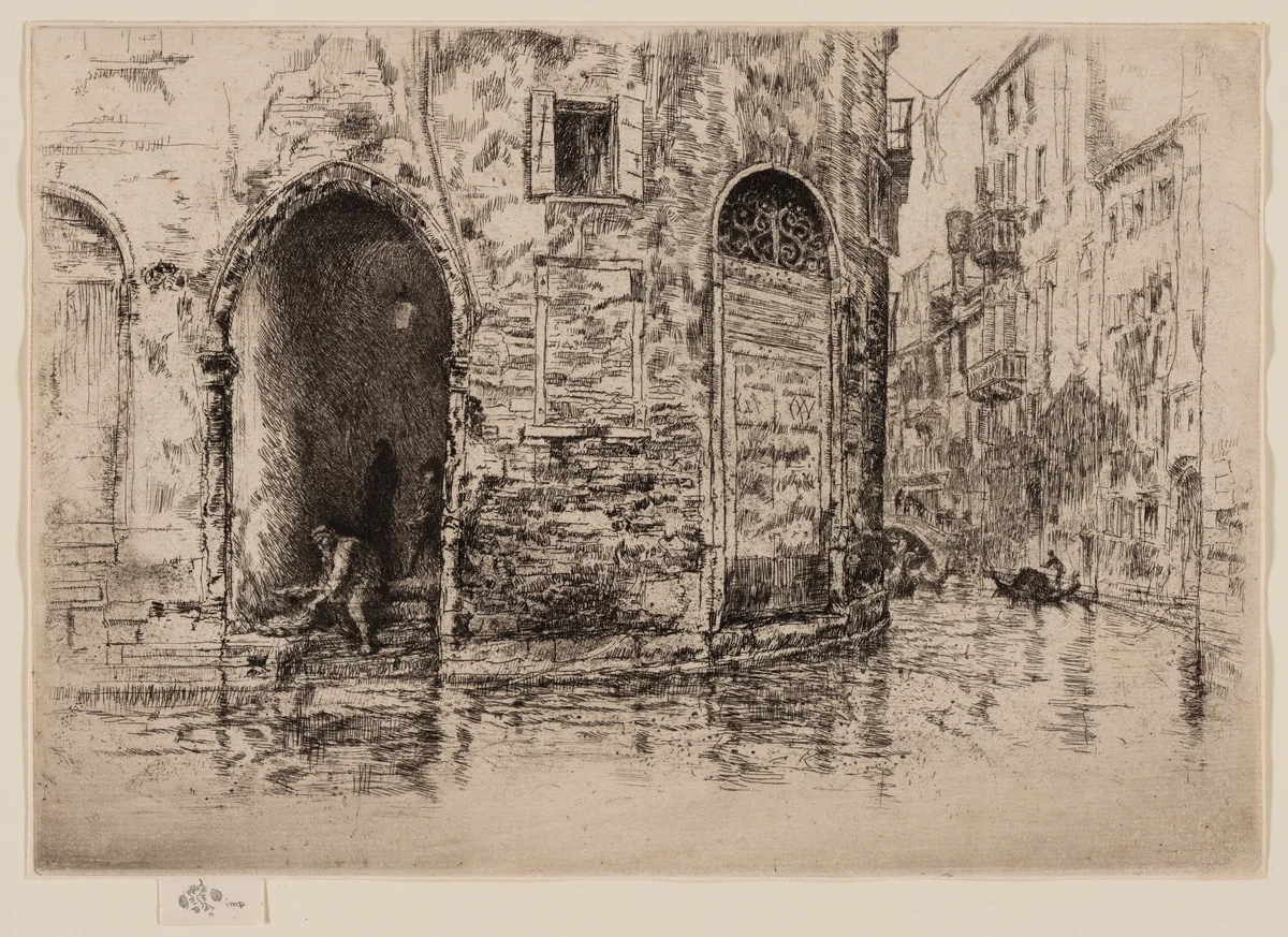 The Two Doorways by James McNeill Whistler, print, 1879-1880
