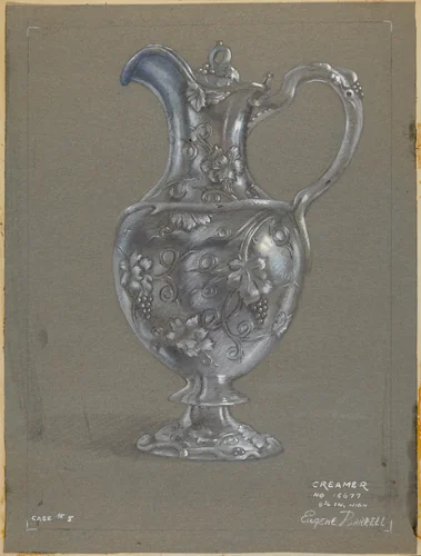 Silver Creamer by Eugene Barrell, index of american design, 1936